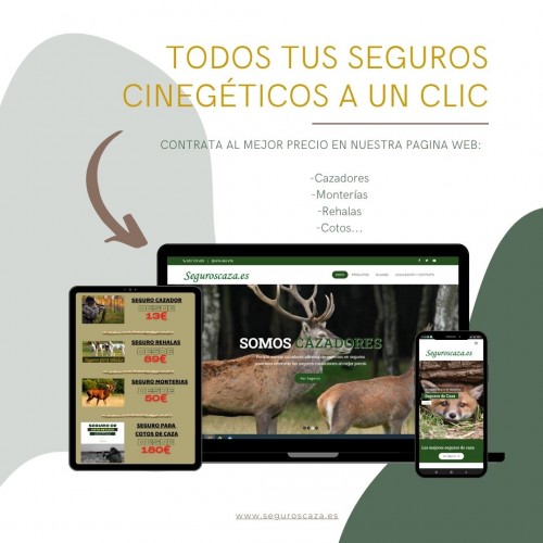 imagen de Seguroscaza.es, pagina especializada en Seguros de caza